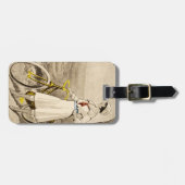  '20s Woman Bicycle Advertisement Luggage Bagagelabel (Voorkant horizontaal)