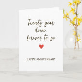 20st Anniversary – Twenty Year Down Forever to Go Kaart (Gele Bloem)