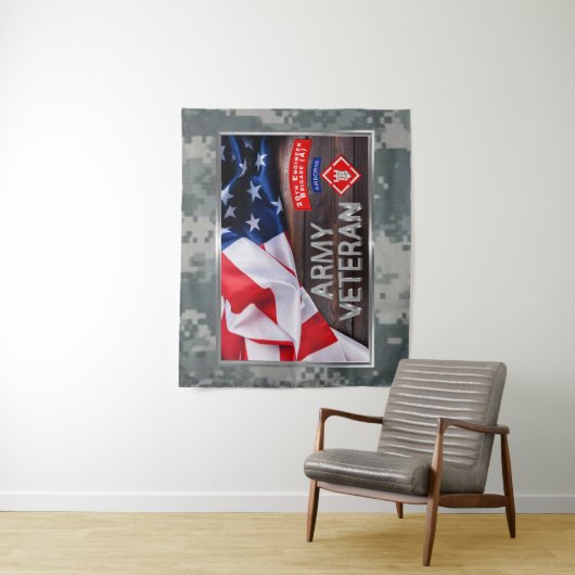 20ste ingenieur-brigade-boordevol vaste veteraan wandkleed (In situ)