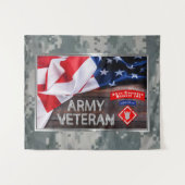 20ste ingenieur-brigade-boordevol vaste veteraan wandkleed (Voorkant (horizontaal))