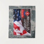 20ste ingenieur-brigade-boordevol vaste veteraan wandkleed (Voorkant)