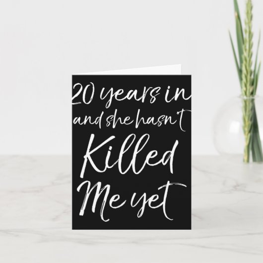 20ste Jubileum 20 jaar in en zij heeft 't ki Kaart (Voorkant)