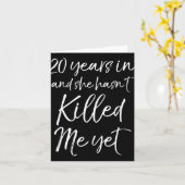 20ste Jubileum 20 jaar in en zij heeft 't ki Kaart (Gele Bloem)