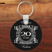 20ste trouwdag china sleutelhanger (Voorkant)