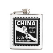 20ste trouwdag China traditioneel Heupfles (Voorkant)