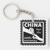 20ste trouwdag China traditioneel Sleutelhanger (Voorkant)