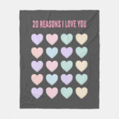 20ste Valentijn&#39;s Cadeau - 20ste Verjaardag Ca Fleece Deken (Voorkant)