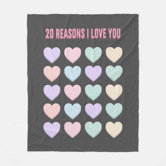 20ste Valentijn&#39;s Cadeau - 20ste Verjaardag Ca Fleece Deken (Voorkant)