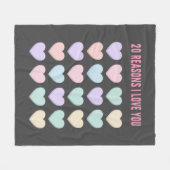 20ste Valentijn&#39;s Cadeau - 20ste Verjaardag Ca Fleece Deken (Voorkant (Horizontaal))