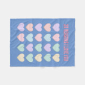 20ste Valentijn&#39;s Cadeau - 20ste Verjaardag Ca Fleece Deken (Voorkant (Horizontaal))
