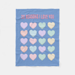 20ste Valentijn&#39;s Cadeau - 20ste Verjaardag Ca Fleece Deken