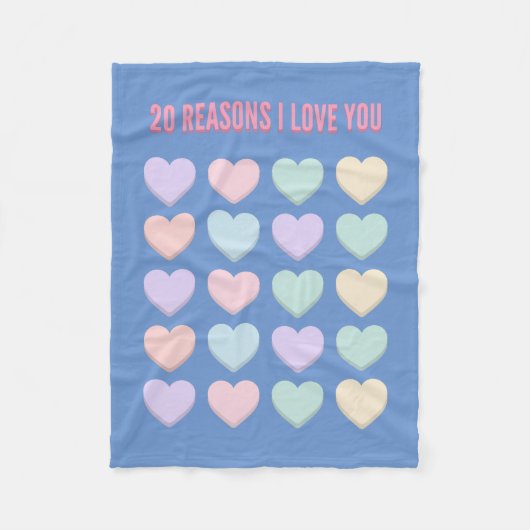 20ste Valentijn&#39;s Cadeau - 20ste Verjaardag Ca Fleece Deken (Voorkant)