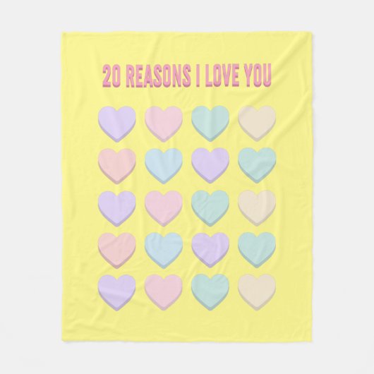 20ste Valentijn&#39;s Cadeau - 20ste Verjaardag Ca Fleece Deken (Voorkant)