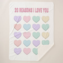 20ste Valentijn&#39;s Cadeau - 20ste Verjaardag Ca Sherpa Deken
