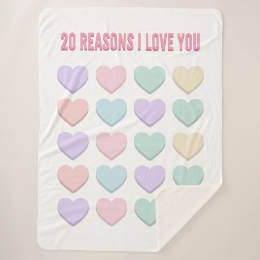 20ste Valentijn&#39;s Cadeau - 20ste Verjaardag Ca Sherpa Deken (Voorkant)