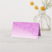 20ste verjaardag Pink Glitter Plaatskaartje (Achterkant)