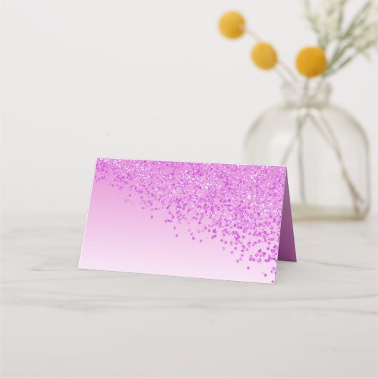 20ste verjaardag Pink Glitter Plaatskaartje (Achterkant)