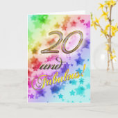 20ste verjaardag voor iemand Fabulous Kaart (Gele Bloem)