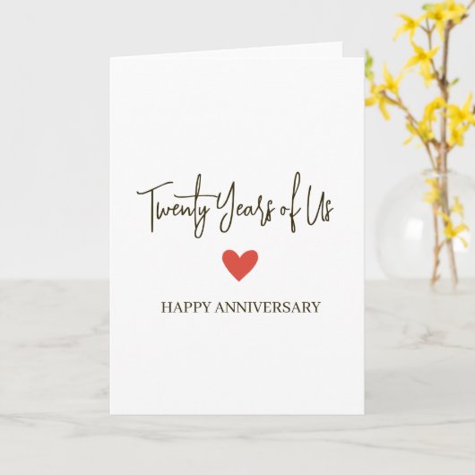 20th Anniversary – Twenty Years of Us Kaart (Gele Bloem)