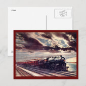 20th Century Limited die Chicago 1909  verlaat Briefkaart (Voorkant / Achterkant)