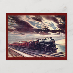 20th Century Limited die Chicago 1909  verlaat Briefkaart