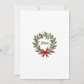 20th China Wedding Anniversary Winter Save The Date (Achterkant)