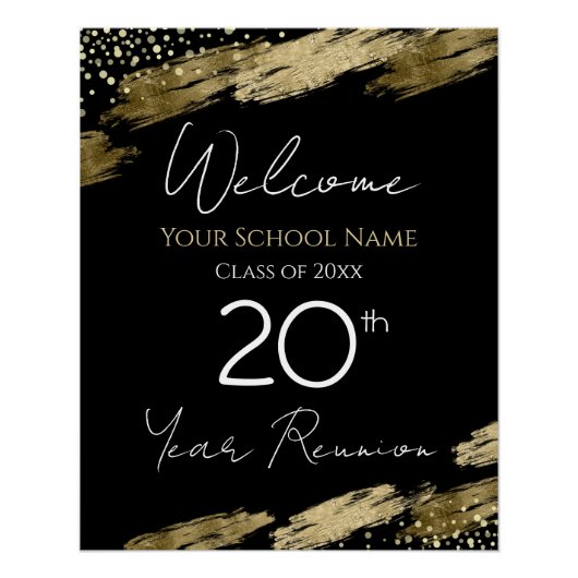 20th Class Reunion Welcome Poster (Voorkant)