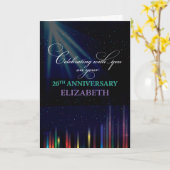 20th Employee Jubileum Sky,  zwart Kaart (Gele Bloem)