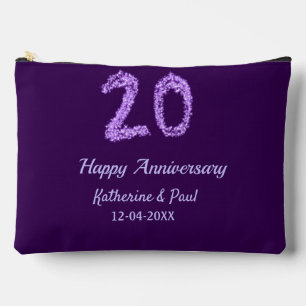 20th Happy Anniversary Voeg een paar toe Naam Datu Etui