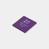 20th Happy Anniversary Voeg een paar toe Naam Datu Post-it® Notes (Schuin)