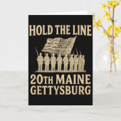 20th Maine Houd De Linie – Gettysburg Hommage  Kaart (Gele Bloem)