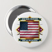 20th Maine Ronde Button 4,0 Cm (Voorkant /achterkant)