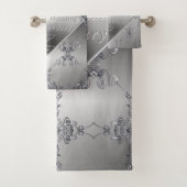 20th Platinum Emerald Anniversary  Bath Towel Set Bad Handdoek (Insitu)