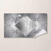 20th Platinum Emerald Anniversary  Bath Towel Set Bad Handdoek (Handdoek)