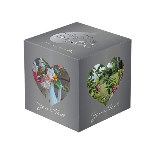 20th Platinum Heart Lijsten 4 Foto's (Achter hoekig)