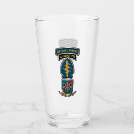 20th Special Forces Group (Airborne) Glas (Voorkant)