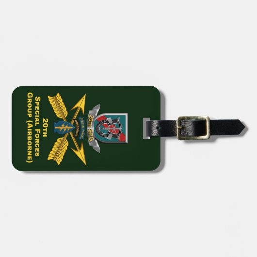 20th Special Forces Group Bagagelabel (Voorkant horizontaal)