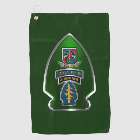 20th Special Forces Group Golfhanddoek (Voorkant)