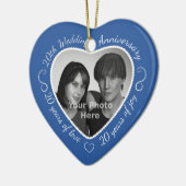 20th Wedding Jubileum Foto Keramisch Ornament (Links)