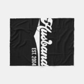 20th Wedding Jubileum Husband Est 2004 T-shirt. Fleece Deken (Voorkant (Horizontaal))