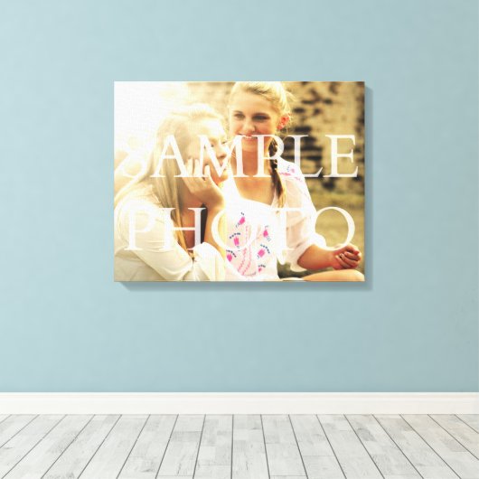 20x16 aangepaste foto canvas afdruk (Insitu (Houten vloer))