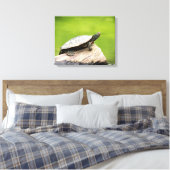 20x16 gekleurde schildpad op een log canvas afdruk (Insitu (Slaapkamer))
