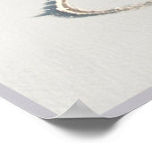 20x16 Hartslag op de strand Wall Art Poster (Hoek)