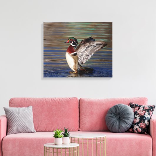20x16 Hout Duck Canvas Afdruk (Insitu (Woonkamer))