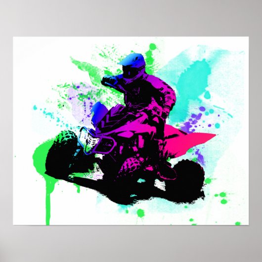 20x16 Splatter Poster Semi-Gloss (Voorkant)