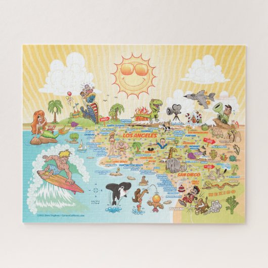 20x16 Sunny SoCal Jigzaag Puzzle Legpuzzel (Horizontaal)