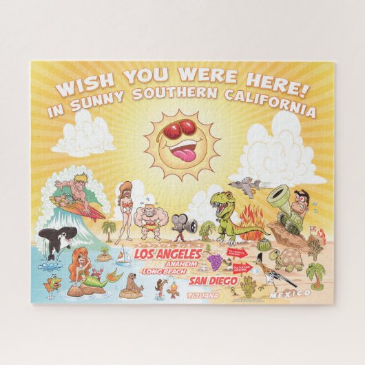 20x16 Sunny Southern California Puzzle Legpuzzel (Horizontaal)