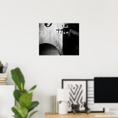 20x16 Violin Poster - B/W (Thuiskantoor)
