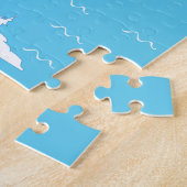 20x20 Map of France Puzzle for Colorblind People Legpuzzel (Zijkant)