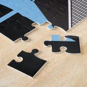 20x20 Paris Skyline Puzzle for Colorblind People Legpuzzel (Zijkant)